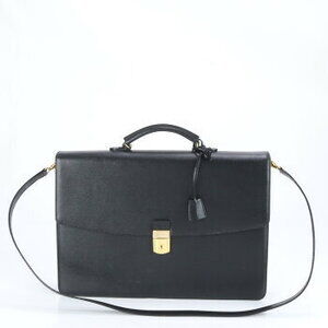 Givenchy leather business bag shoulder briefcase tote Black